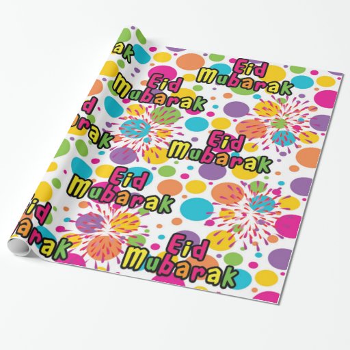 Image of Eid Mubarak Splash Gift Wrap