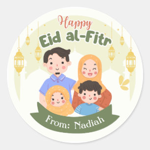 Eid Mubarak Stickers - Eid-al-Fitr Personalised