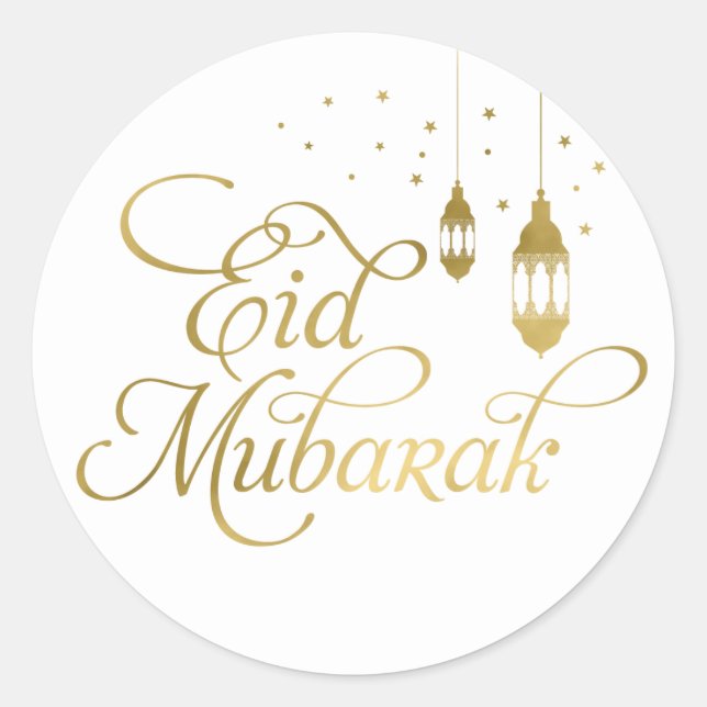 Eid Mubarak Stickers, Ramadan Mubarak Stickers (Front)