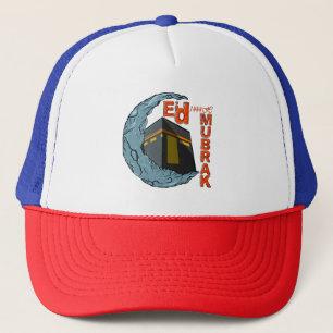 Eid mubarak trucker hat