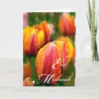 Eid Mubarak-Tulips Holiday Card