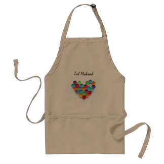 Eid Mubarak with Colourful candles  Apron