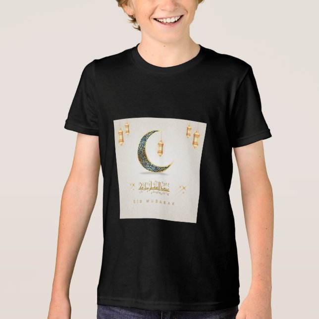 Eid Mubark Tri-Blend Shirt (Front)