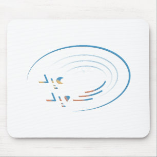 Eid, Spirals of Joy Mouse Mat