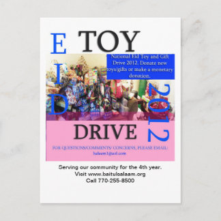 Eid Toy Drive 2012 Postcard