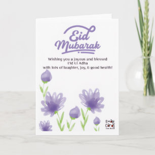 Eid ul Adha Mubarak - Flowers Card