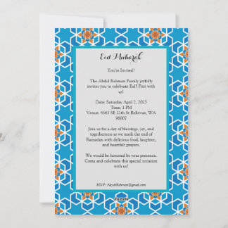 Eid'l Fitri celebration - Invitation