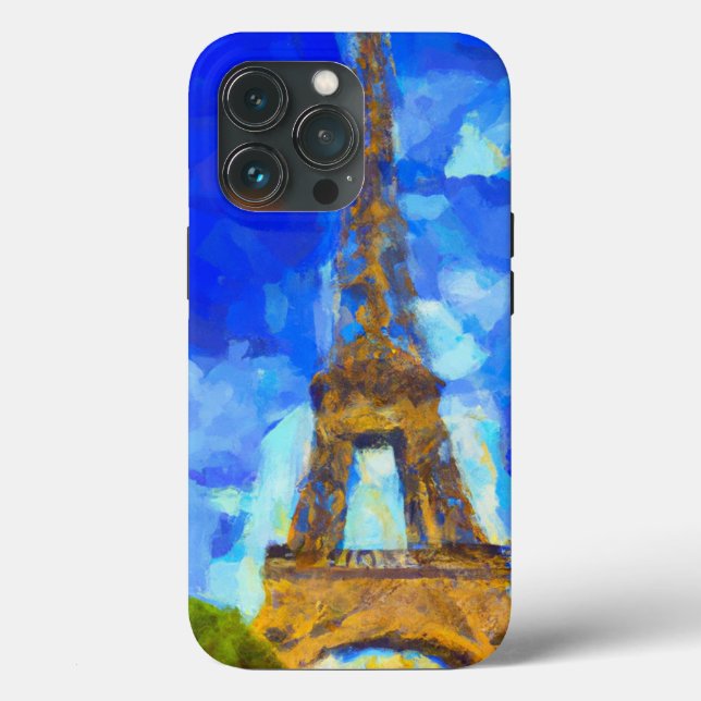 Eifel Tower in the style of Van Gogh Case-Mate iPhone Case (Back)