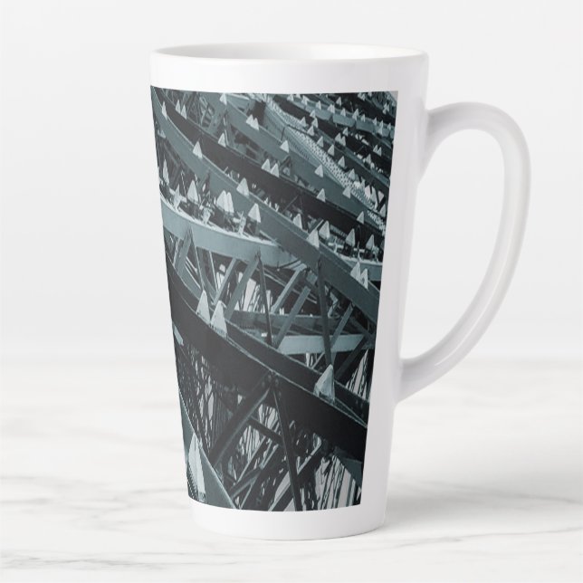 Eifel tower Paris Steel and the sky  Latte Mug (Right)