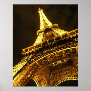 Eiffel Illuminated Poster