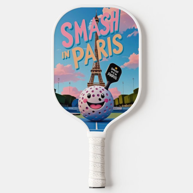  Eiffel Smash – Paris Pickleball Design Pickleball Paddle (Front)