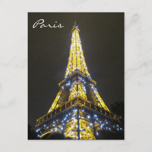 eiffel sparkles postcard