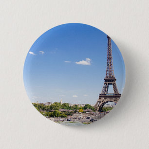 eiffel-tower 6 cm round badge
