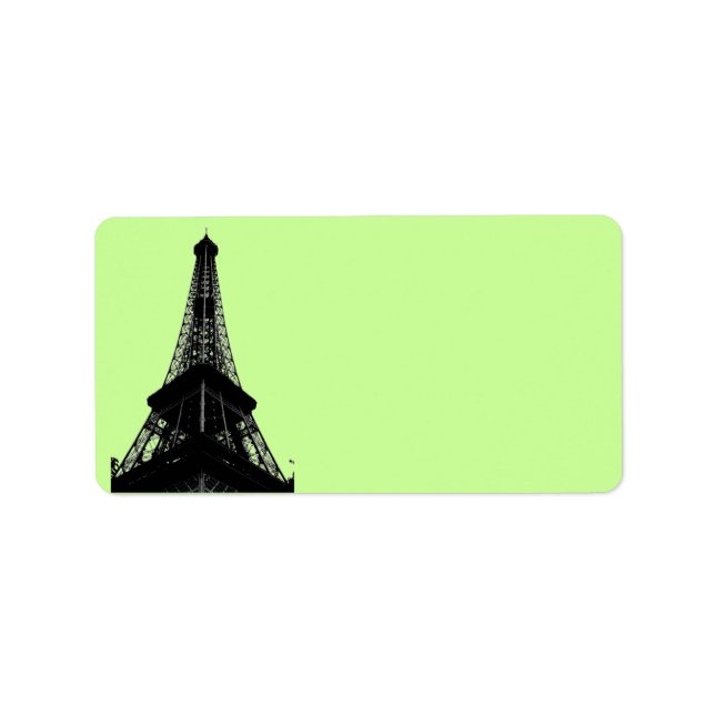 Eiffel Tower Address Label (Front)