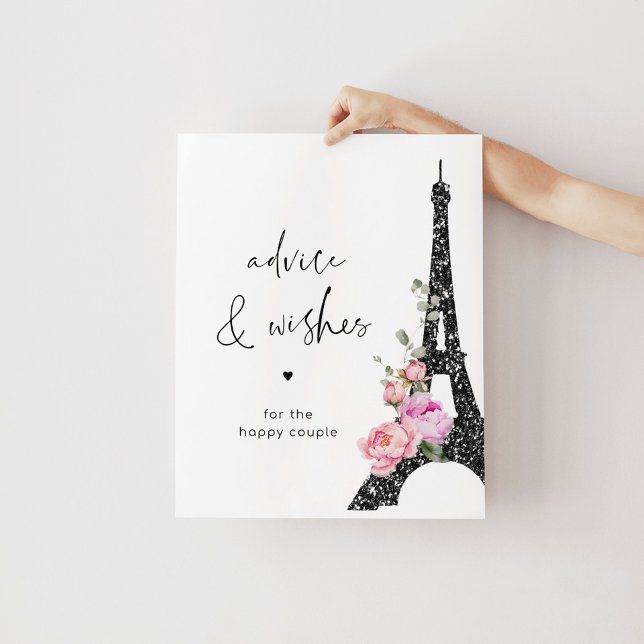 Eiffel tower advice and wishes for Newlyweds Poster (Creator Uploaded)