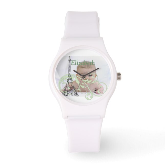 Eiffel Tower and Scrolls Watch (Front)