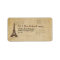 Eiffel Tower Antique Parisian Return Address Label