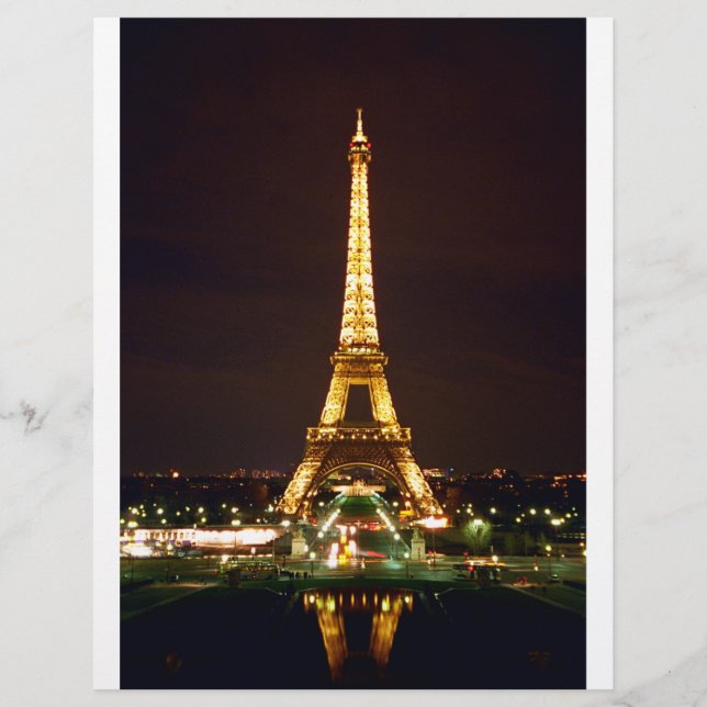 Eiffel Tower at Night - Colour Flyer (Front)