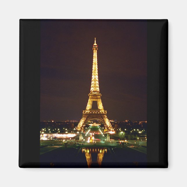 Eiffel Tower at Night - Colour Magnet (Front)