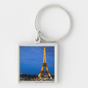 Eiffel Tower at Night Key Ring