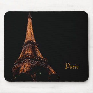 eiffel tower at night, Paris Mouse Mat