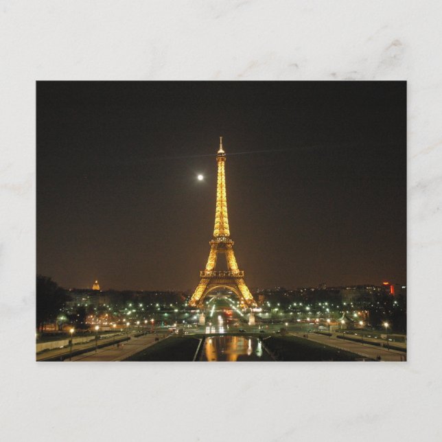 Eiffel Tower at Night Postcard (Front)
