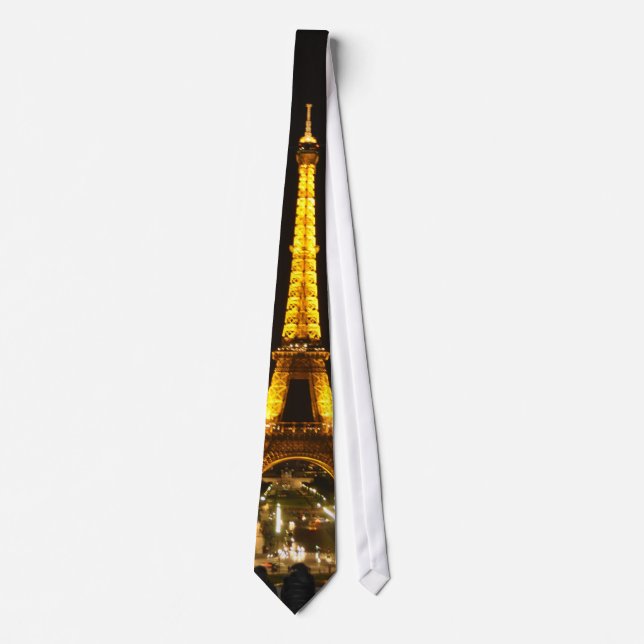 Eiffel Tower at night, tie (Front)