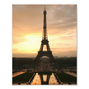 Eiffel Tower at Sunrise from the Trocadero Photo Print