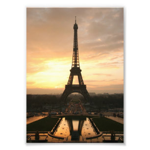 Eiffel Tower at Sunrise from the Trocadero Photo Print