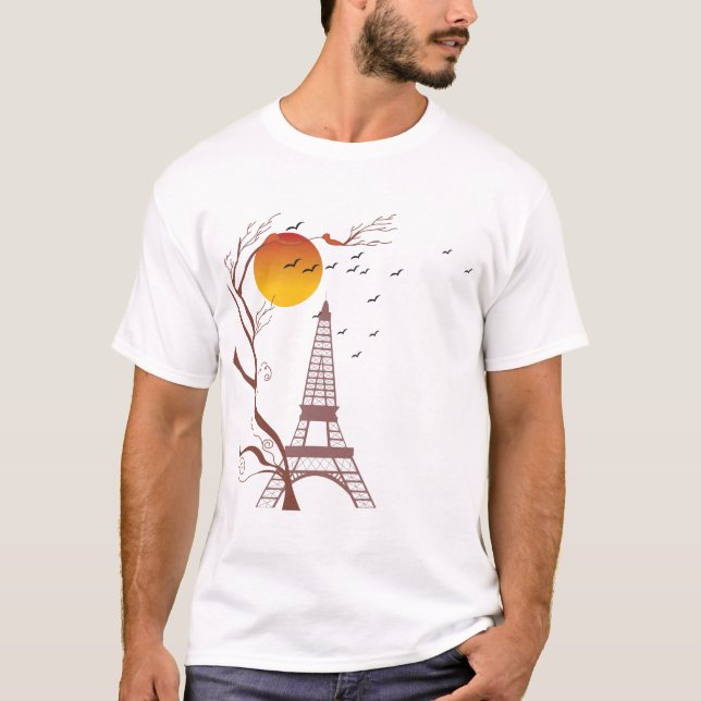 Eiffel tower, autumn T-Shirt (Front)