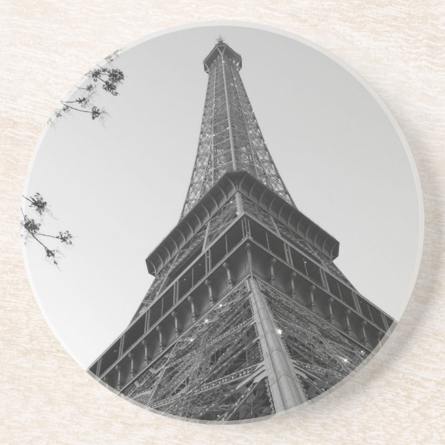 Eiffel Tower b/w Coaster (Front)