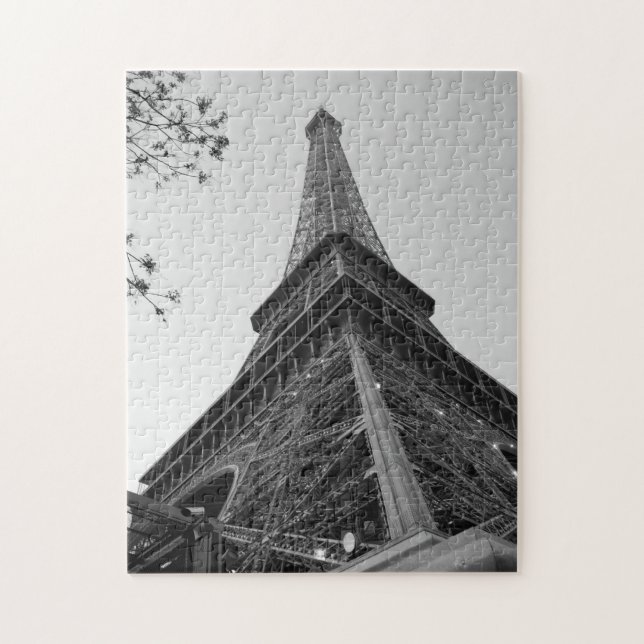 Eiffel Tower b/w Jigsaw Puzzle (Vertical)