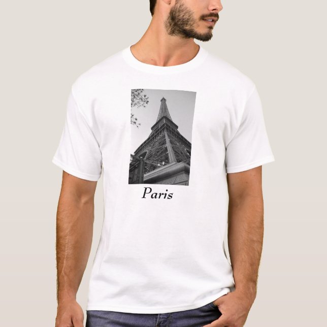 Eiffel Tower b/w T-Shirt (Front)