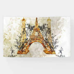 Eiffel tower banner