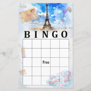 Eiffel tower bingo game