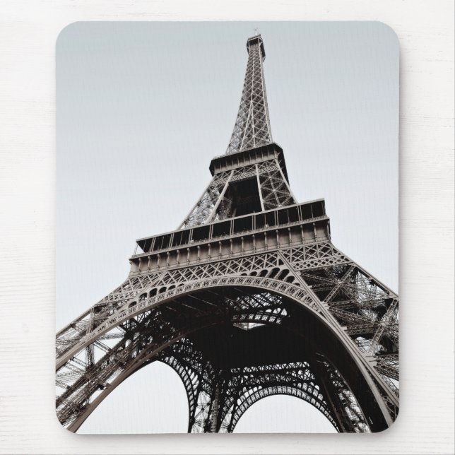Eiffel Tower Black-White Mousepad (Front)