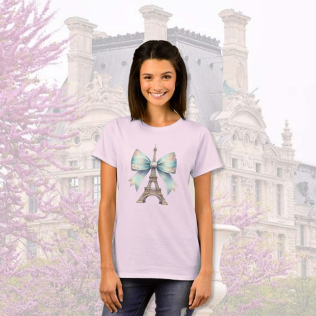 Eiffel Tower & Bow T-Shirt (Creator Uploaded)