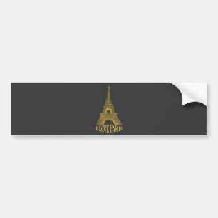 Eiffel tower bumper sticker