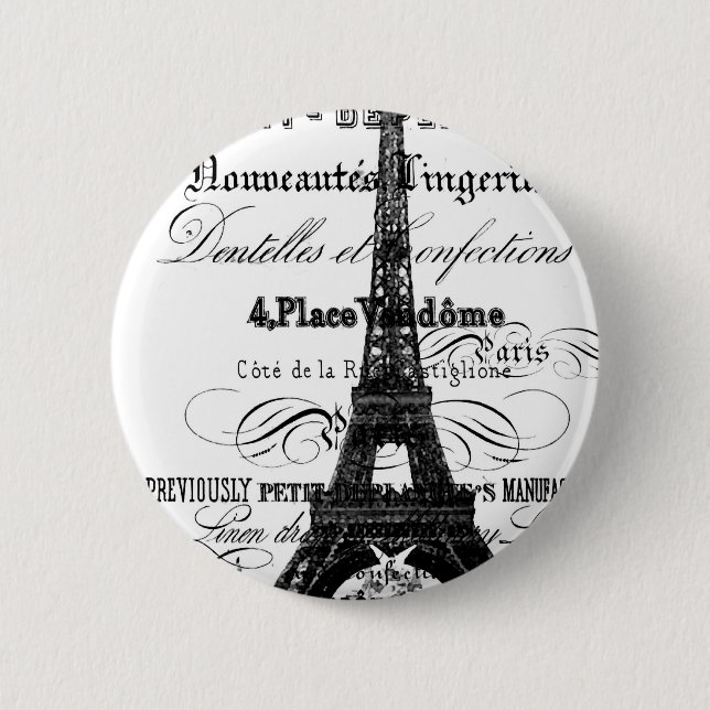 Eiffel Tower Button (Front)