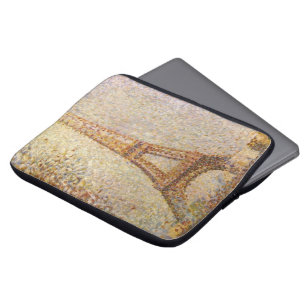 Eiffel Tower by Georges Seurat, Vintage Fine Art Laptop Sleeve
