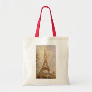 Eiffel Tower by Georges Seurat, Vintage Fine Art Tote Bag