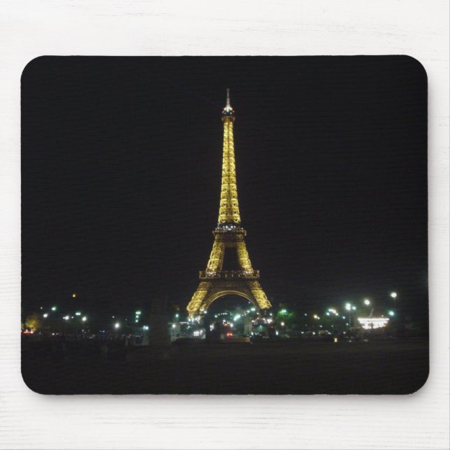 Eiffel Tower by night Mouse Mat (Front)