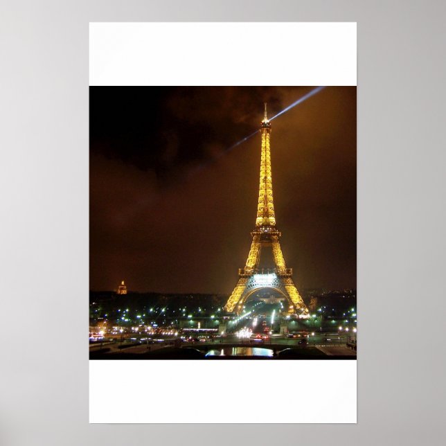 Eiffel Tower by Night Poster (Front)
