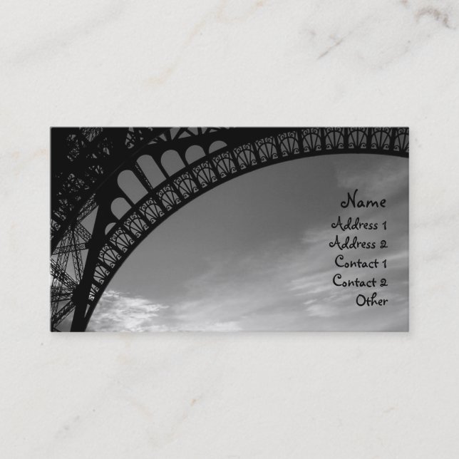 Eiffel Tower Calling Cards (Front)