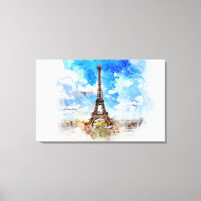 Eiffel Tower Canvas Print (Front)