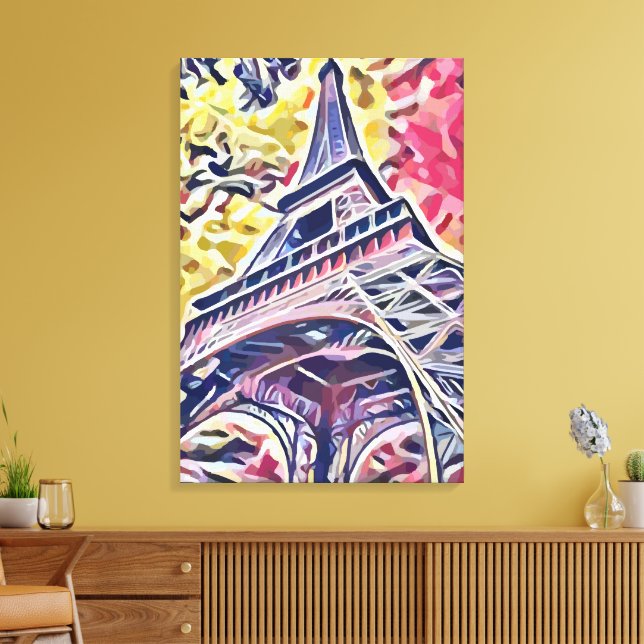 Eiffel Tower Canvas Print (Insitu(LivingRoom))