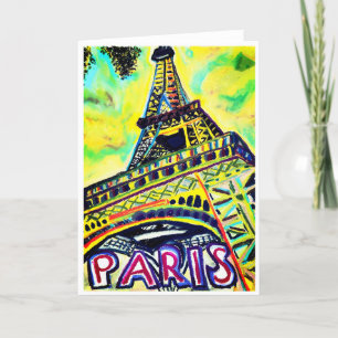 Eiffel Tower Card <Blank Inside>