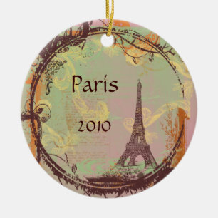 Eiffel Tower Christmas Tree Ornament