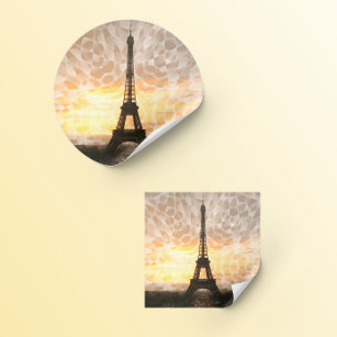 Eiffel Tower Classic Round Sticker