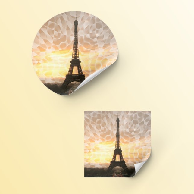 Eiffel Tower Classic Round Sticker (Creator Uploaded)